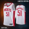 Houston Rockets -23 Boban Marjanovic 51 Association Edition White Jersey Swingman