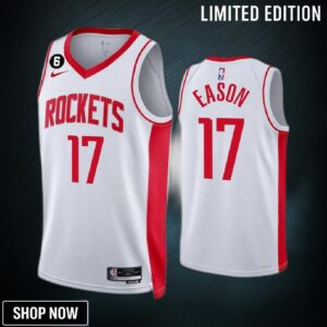 Houston Rockets -23 Tari Eason 17 Association Edition White Jersey Swingman