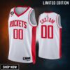 Houston Rockets Custom 00 -23 Association Edition White Jersey Swingman