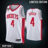 Houston Rockets Jalen Green 4 Association Edition -23 White Jersey Swingman