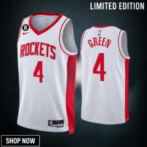 Houston Rockets Jalen Green 4 Association Edition -23 White Jersey Swingman