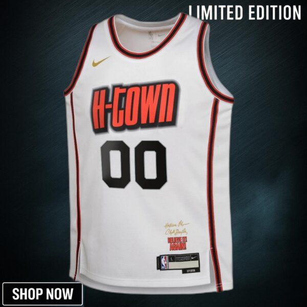 Houston Rockets Nike City Edition Swingman Jersey - Custom Youth