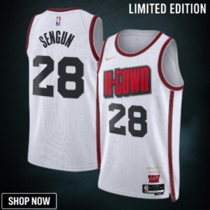 Houston Rockets Nike City Edition Swingman Jersey - White Alperen Sengun Unisex