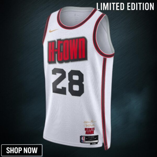 Houston Rockets Nike City Edition Swingman Jersey - White Alperen Sengun Unisex