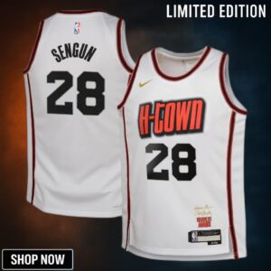 Houston Rockets Nike City Edition Swingman Jersey - White Alperen Sengun Youth