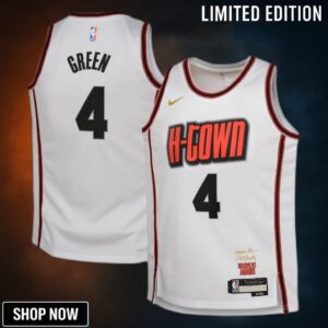 Houston Rockets Nike City Edition Swingman Jersey - White Jalen Green Youth