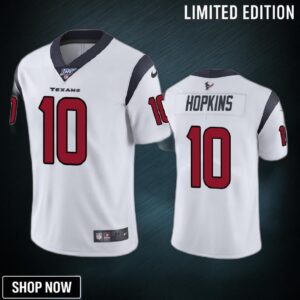 Houston Texans Deandre Hopkins White 100th Season Vapor Limited Jersey
