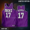 Hugo Besson 17 -23 Milwaukee Bucks Purple Classic Edition Men Jersey Swingman