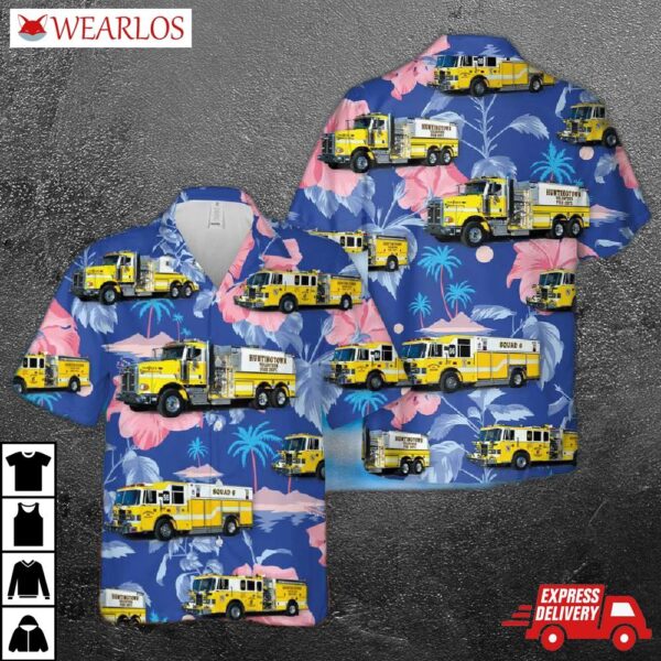Huntingtown Fire Department Hawaiian Shirt