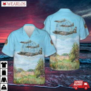 Hurlburt Field, Florida, Us Air Force 15th Special Operations Squadron Mc-130h Combat Talon Ii Hawaiian Shirt