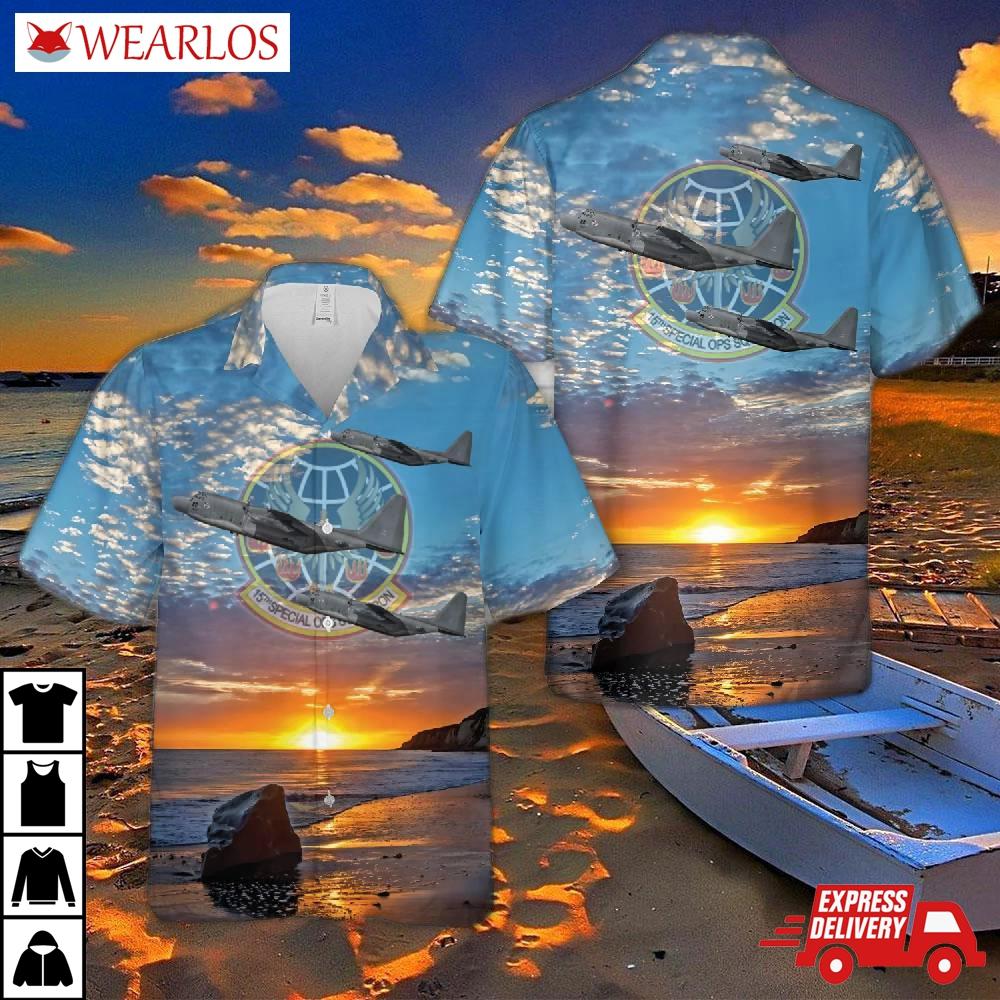 Hurlburt Field, Florida, Us Air Force 88-0264 Mc-130h Combat Talon Ii Hawaiian Shirt