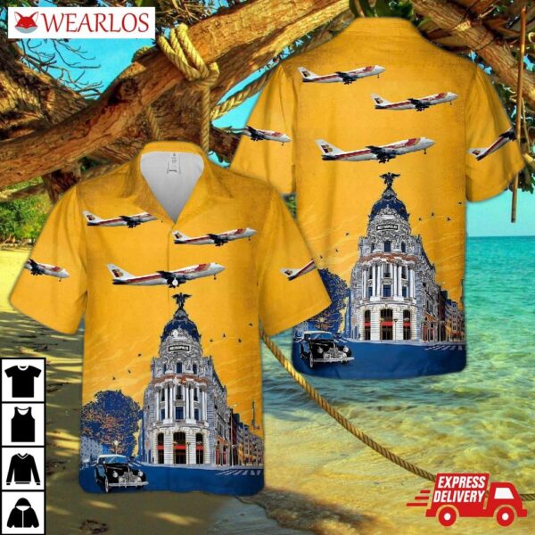 Iberia (airline) Boeing 747-300 Hawaiian Shirt