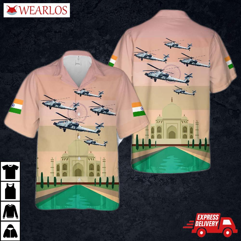 Indian Air Force Ah-64 Apache, Happy Independence Day India Hawaiian Shirt