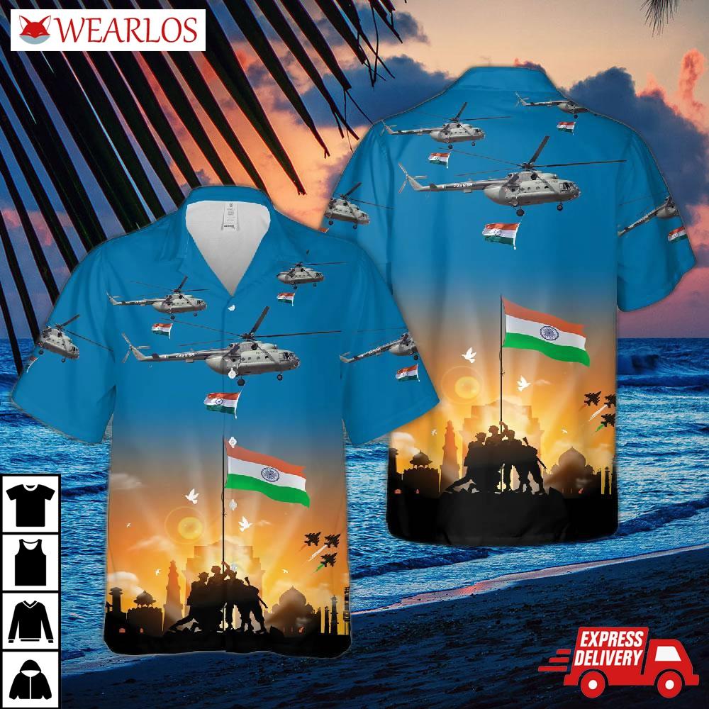 Indian Air Force Mi-17, Happy Independence Day India Hawaiian Shirt