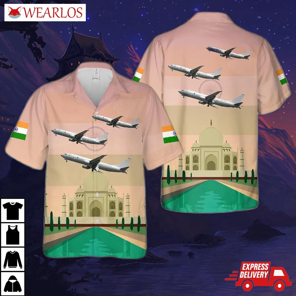 Indian Navy Boeing P-8i Neptune (737-8fv), Happy Independence Day India Hawaiian Shirt