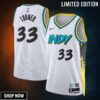Indiana Pacers Nike City Edition Swingman Jersey - White Myles Turner Unisex
