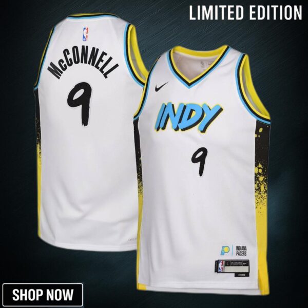Indiana Pacers Nike City Edition Swingman Jersey - White T.j. Mcconnell Youth