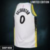 Indiana Pacers Nike City Edition Swingman Jersey - White Tyrese Haliburton Youth