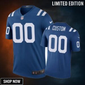 Indianapolis Colts #00 Custom Nike Color Rush Royal Jersey