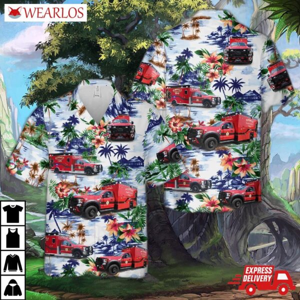 Iowa Norwalk Fire Department Ems Hawaiian Shirt