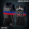 Isaiah Stewart 28 -23 Detroit Pistons Black Statement Edition Jersey Swingman