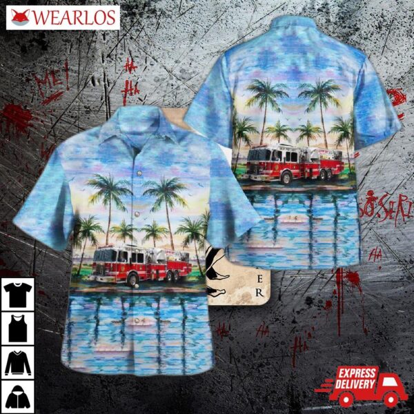 Islip Fire Department, Islip, New York, Hawaiian Shirt