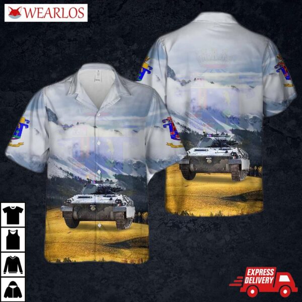Italian Army 1st Bersaglieri Regiment Dardo Ifv Hawaiian Shirt