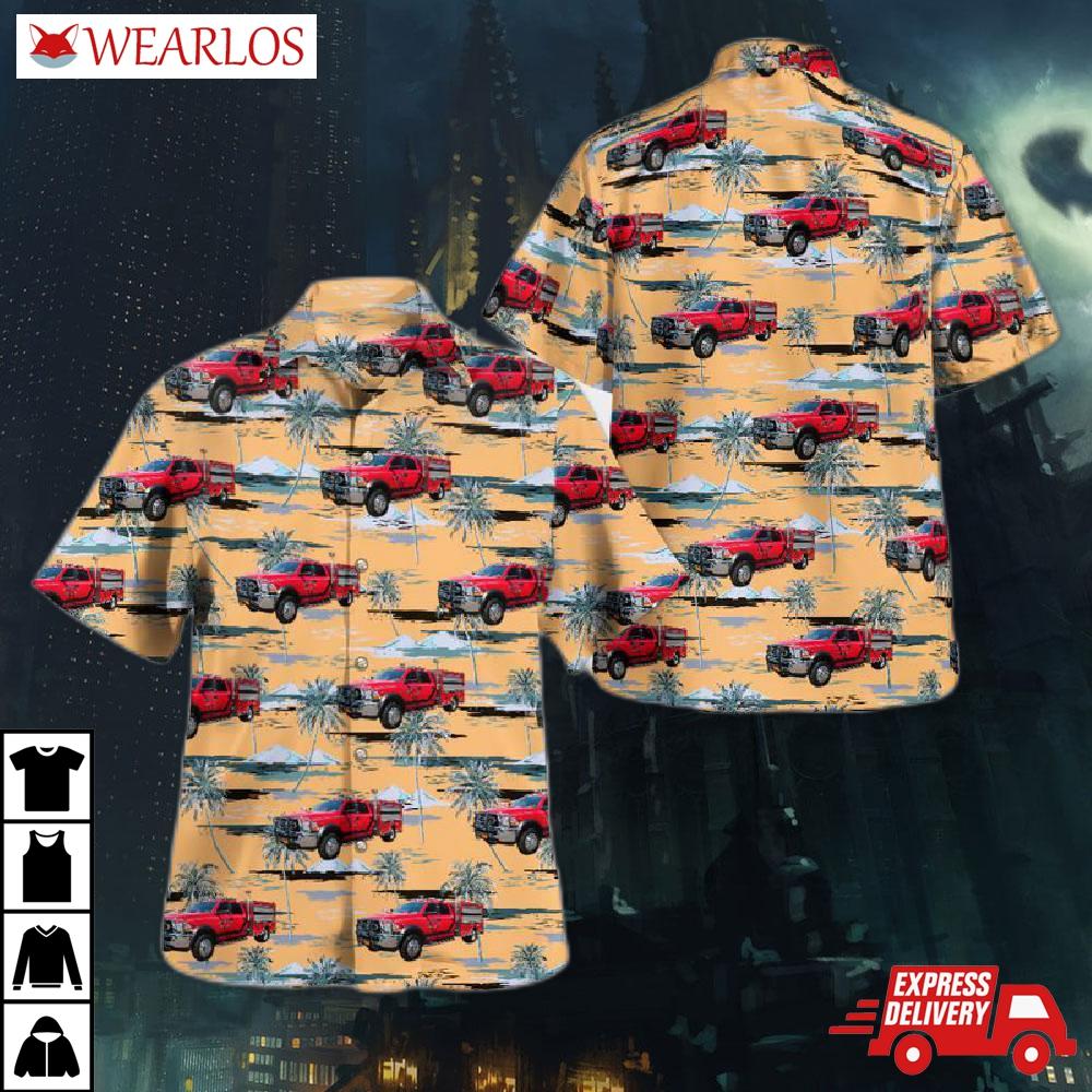 Ithaca, New York, Tompkins County Fire & Ems Hawaiian Shirt