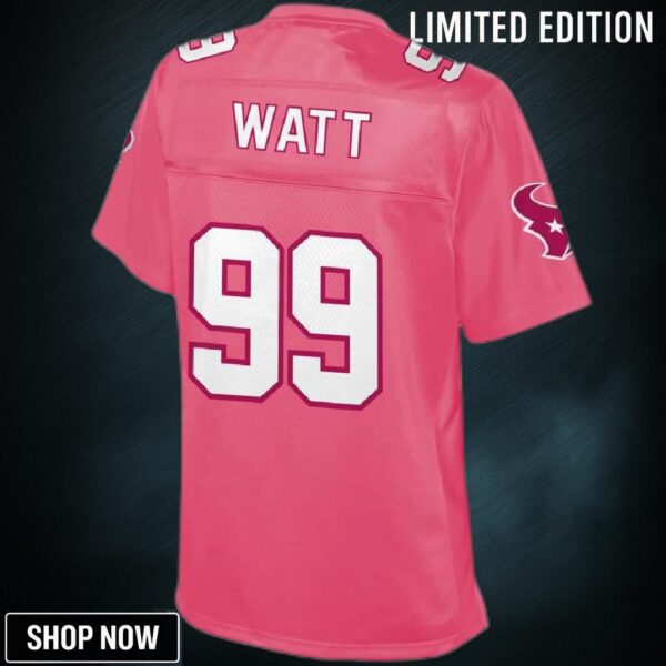 J.j. Watt Houston Texans Nfl Pro Line Womens Fashion Jersey - Pink