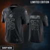 Jaelan Phillips 15 Miami Dolphins Black Reflective Limited Jersey - Men