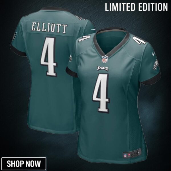 Jake Elliott Philadelphia Eagles Womens Game Jersey - Midnight Green Nfl