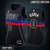 Jalen Duren 0 -23 Detroit Pistons Black Statement Edition Jersey Swingman