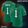 Jalen Hurts 1 Philadelphia Eagles Alternate Game Men Jersey - Kelly Green
