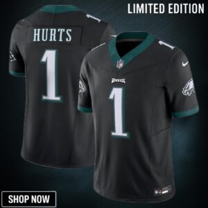 Jalen Hurts 1 Philadelphia Eagles Vapor F.u.s.e. Limited Jersey - Black