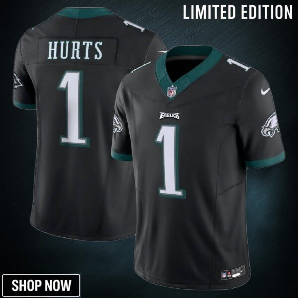 Jalen Hurts 1 Philadelphia Eagles Vapor F.u.s.e. Limited Jersey - Black