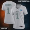 Jalen Hurts 1 Philadelphia Eagles Women Super Bowl Lvii Patch Atmosphere Fashion Game Jersey - Gray