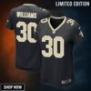 Jamaal Williams 30 New Orleans Saints Women Game Jersey - Black