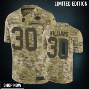 Jamaal Williams Jersey Nfl Camo Green Bay Packers