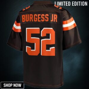 James Burgess Cleveland Browns Nfl Pro Line Youth Team Color Player Jersey - Brown