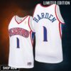 James Harden Philadelphia 76ers 1 White Hardwood Classics Jersey Trade - Men