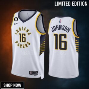 James Johnson 16 Indiana Pacers White Association Edition -23 Men Jersey Swingman