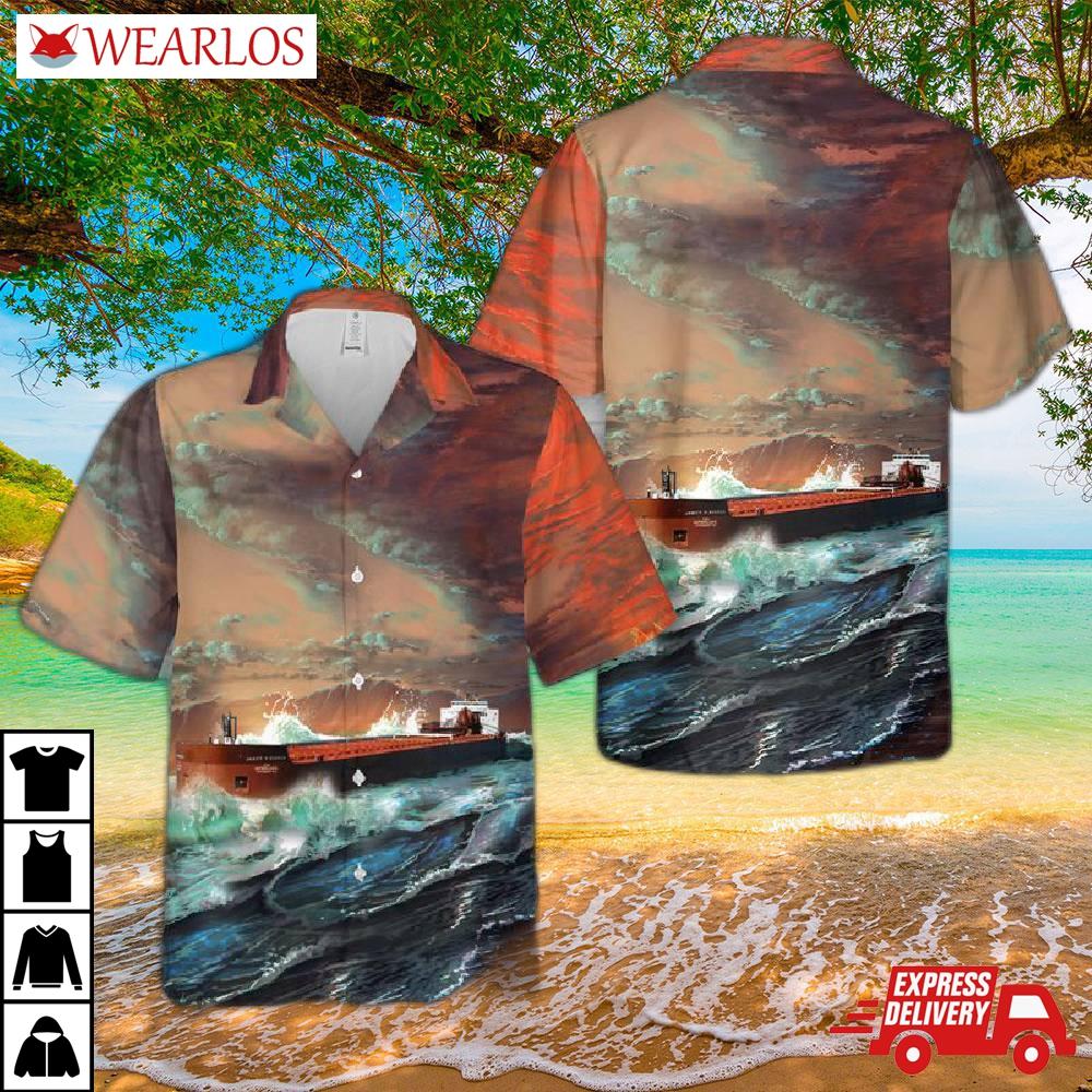 James R. Barker (1976 Ship) Hawaiian Shirt