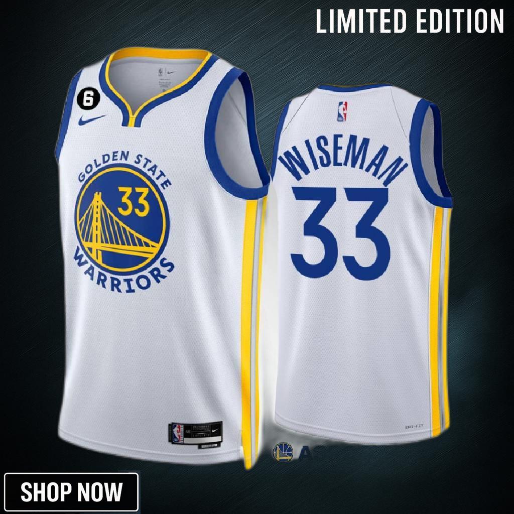 James Wiseman 33 -23 Golden State Warriors White Association Edition Jersey No.6 Patch