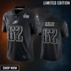 Jason Kelce 62 Philadelphia Eagles Super Bowl Lvii Reflective Limited Jersey
