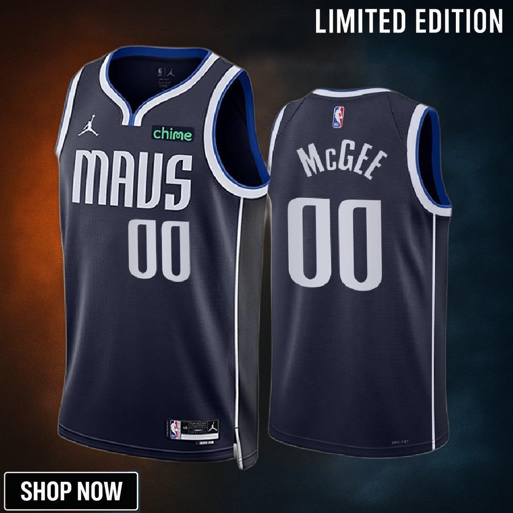 Javale Mcgee 00 -23 Dallas Mavericks Navy Statement Edition Jersey