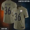 Jerome Bettis Pittsburgh Steelers 2022 Salute To Service Retired Player Limited Jersey - Olive