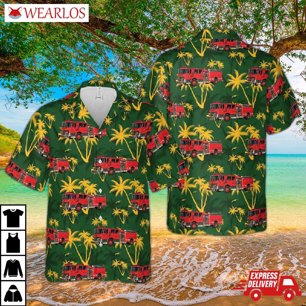 Jim Beam Fire Department And Emergency Response Team, Clermont, Kentucky Hawaiian Shirt