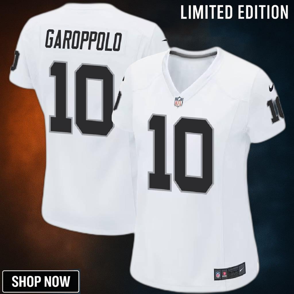 Jimmy Garoppolo 10 Las Vegas Raiders Game Women Jersey - White