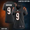 Joe Burrow Cincinnati Bengals Womens Game Jersey - Black Nfl
