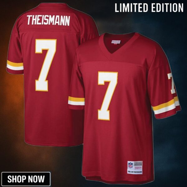 Joe Theismann Washington Football Team Mitchell And Ness Legacy Replica Jersey Burgundy Nfl